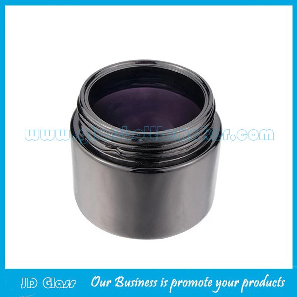 15g,30g,60g,120g,250g,500g Dark Violet Glass Cosmetic Jars With Screw Lids