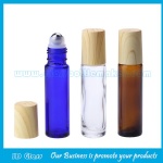 10mlClear,Amber and Blue Perfume Roll On Bottle With Water Transfer Printing Cap and Roller