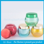 50g Colored Glass Cosmetic Jar With Lid For Facial Mask