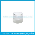20g Frost Round Glass Cosmetic Jar With Double Wall Lid