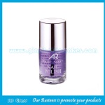 12ml Clear Round Glass Nail Polish Bottle With Cap and Brush