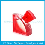 100ml红色喷涂玻璃喷雾香水瓶和配套盖