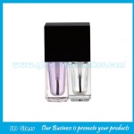 Clear Double Glass Nail Polish Bottles With Cap and Brush