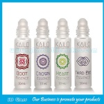 10ml Frost Printing Round Perfume Roll On Bottle With Cap and Roller