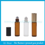 5ml Clear And Amber Perfume Roll On Bottle With Cap and Roller
