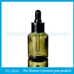 30ml Olive Green Sloping Shoulder Glass Dropper Bottles