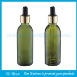 60ml Olive Green Frost Essential Oil Glass Bottle With Dropper