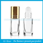 5ml Clear Perfume Roll On Bottle With Cap and Roller