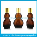 30ml and 50ml New Item Amber Double Calabash Essential Oil Bottles With Caps