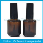 15ml Amber Round Glass Nail Polish Bottle With Cap and Brush