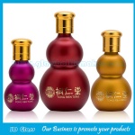 Colored Double Calabash Essential Oil Bottles With Gold Caps