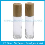 10ml Clear Perfume Roll On Bottle With Bamboo Cap and Roller