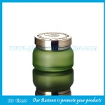 50g Green AloBon Glass Cosmetic Jar With Lid