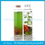 350ml Clear Hexagonal Glass Juice Bottles