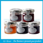 25ml Mini Round Clear Glass Jam Jars With Lids