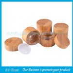 15g,20g,30g,50g,100g Eco Friendly Bamboo Cosmetic Jars With Glass Jar Inside and Bamboo Lids