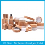 Bamboo Cosmetic Bottles And Jars