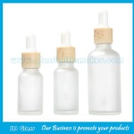 5ml-100ml Frost Round Essential Oil Glass Bottles With Water Transfer Printing Smooth Droppers