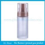 30ml Frost Round Glass Liquid Foundation Bottle With Cap and Pump