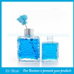 200ml Clear Empty Square Glass Fragrance Bottle With Silver Cap